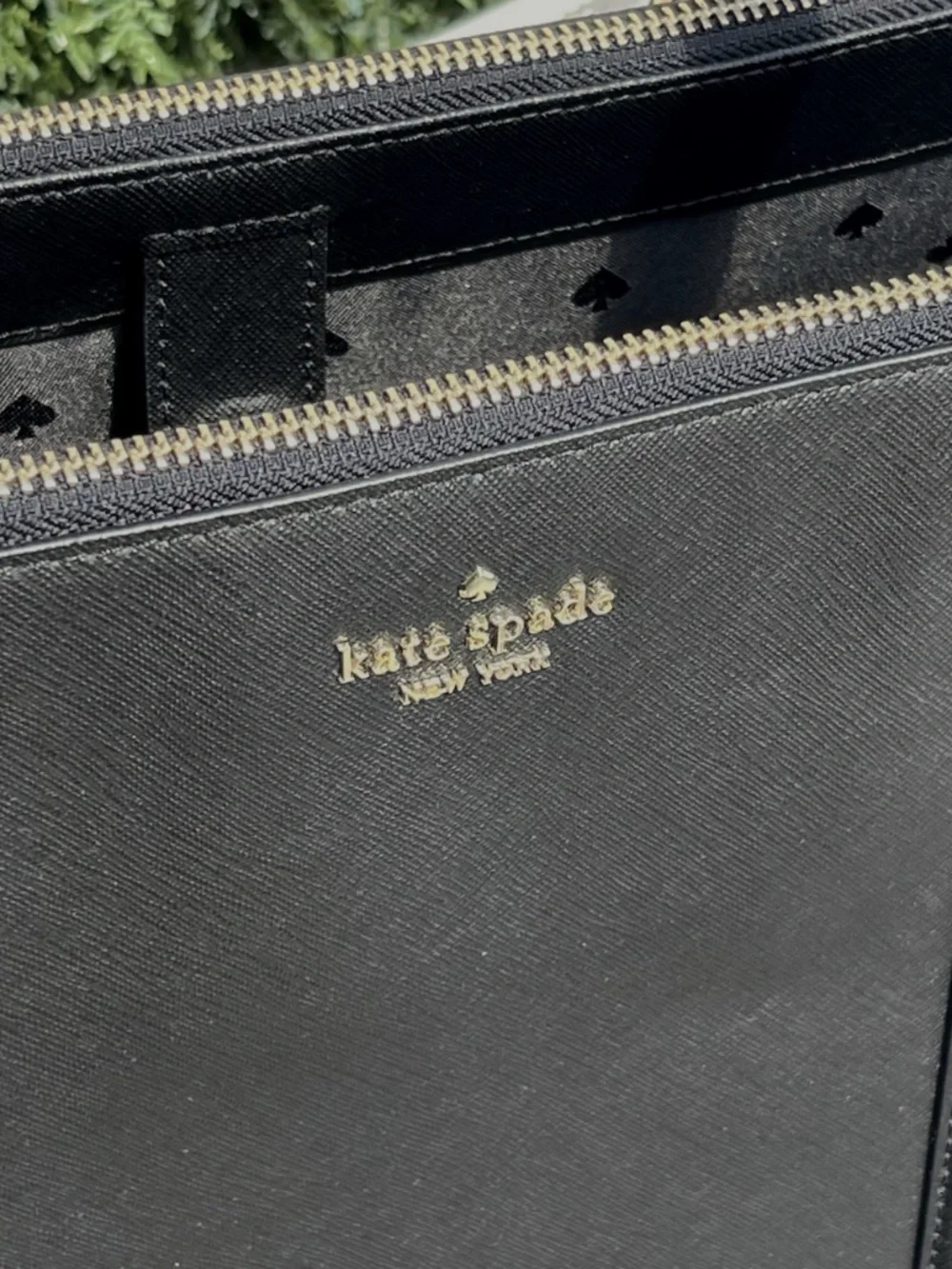 KATE SPADE NEW YORK Newbury Lane Briar Tote Bag Shoulder Purse Black